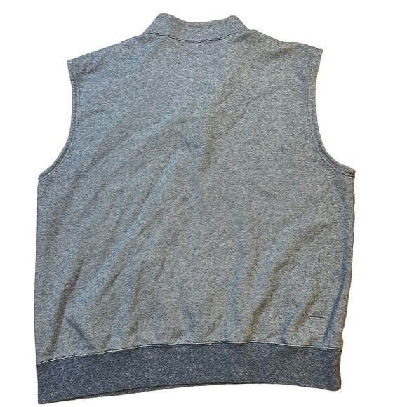 Turtleson Men’s 1/4 Zip Golf Vest Size Large Knit Cotton Comfort Navy - Picture 2 of 6